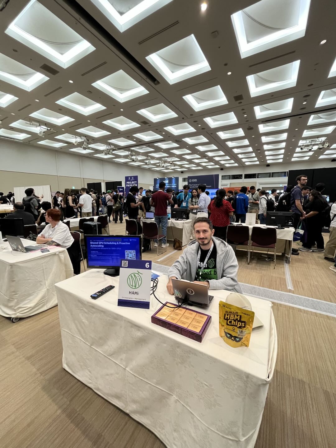 KubeCon 日本 2026 Project Pavilion 的 HAMi 展台